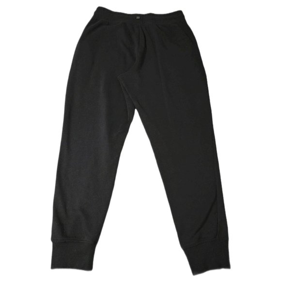 🏁3/$10🏁 GAIAM Women Black Joggers: Soft Cotton Elastic Waist, Drawstring - Picture 4 of 5